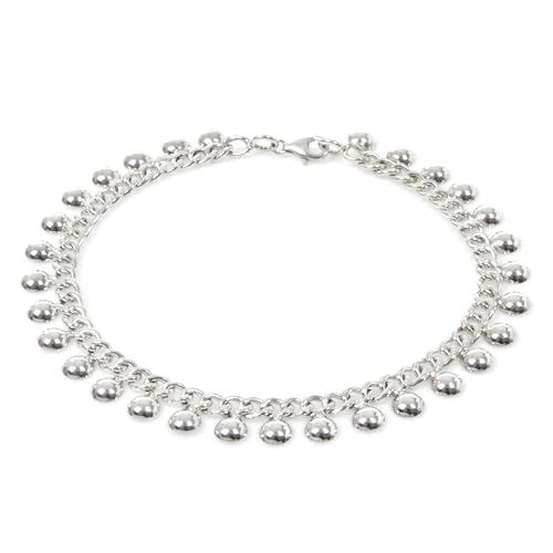 Artisan Handmade .925 Sterling Silver Anklet Chain Indonesia 'Palace Charms' - Image 4